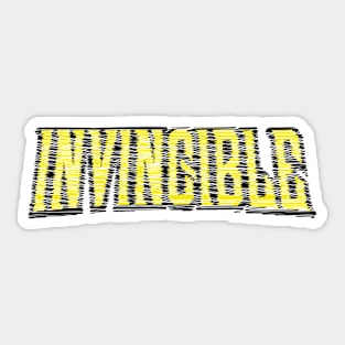 invicible Sticker